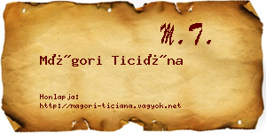 Mágori Ticiána névjegykártya